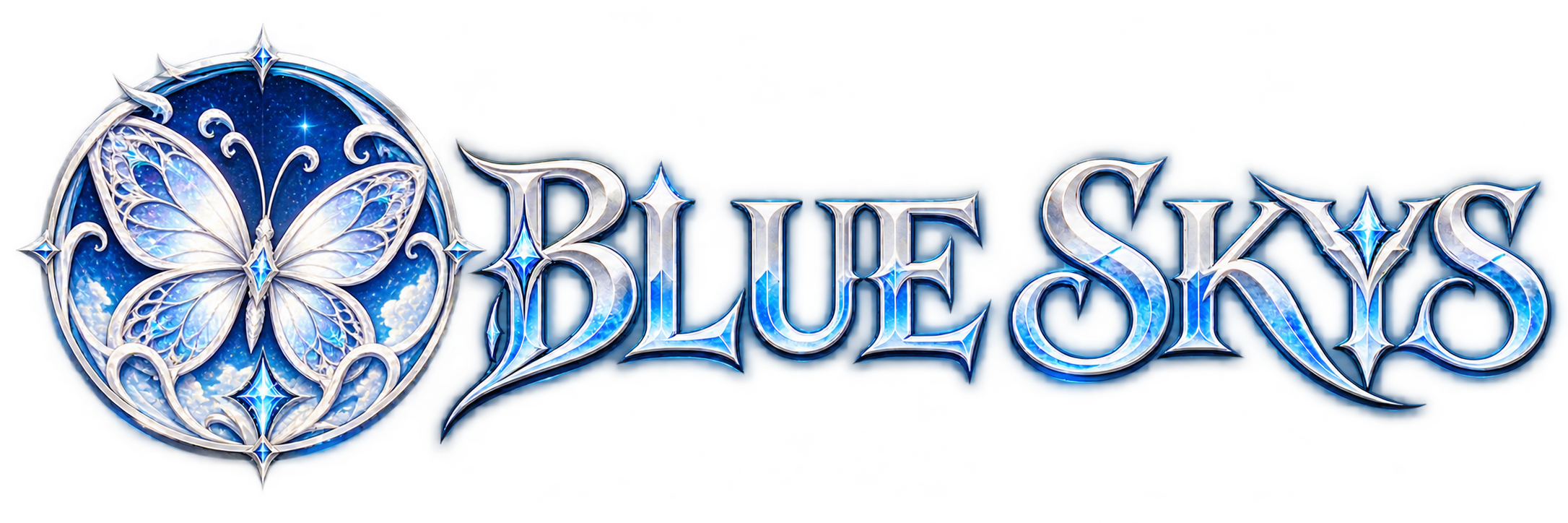 BLUE SKYS 蝴蝶公會標誌
